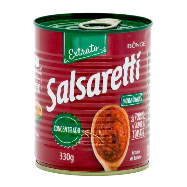 Encontraproduto.com.br - Extrato de Tomate Salsaretti Lata com 330g