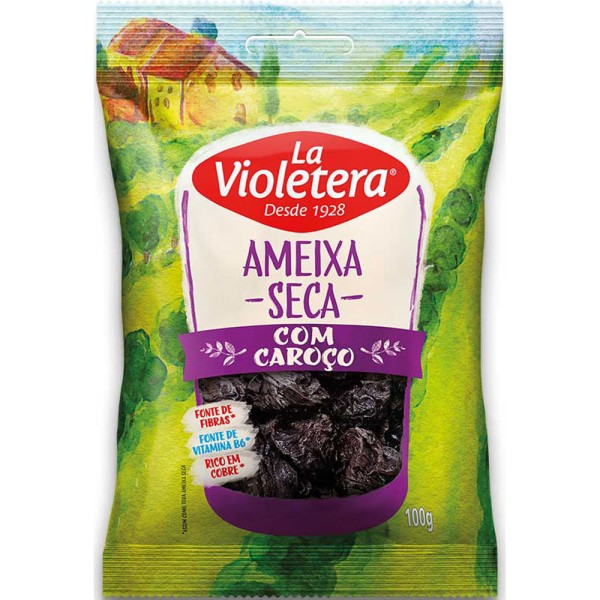 Encontraproduto.com.br - Ameixa Seca 110-132 Argentina Premium Cemix 250g