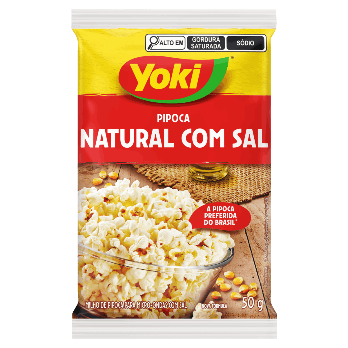 Encontraproduto.com.br - PIPOCA PARA MICRO-ONDAS SALGADA YOKI 50G