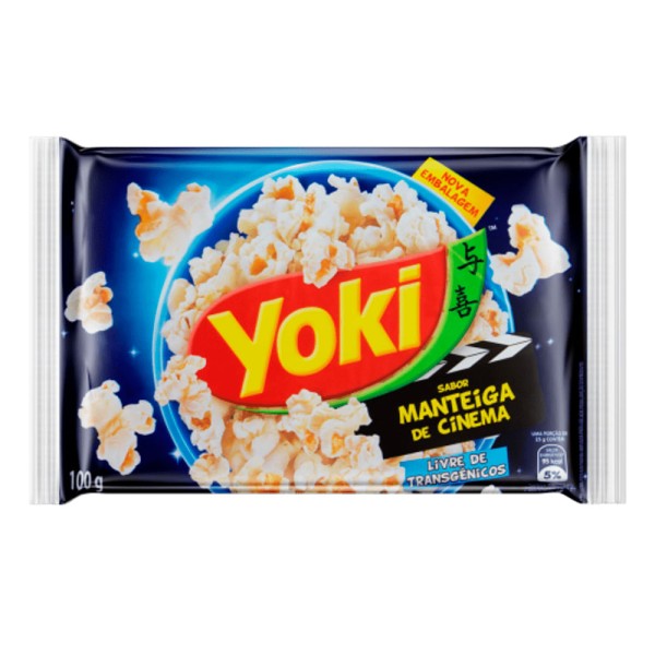 Pipoca para Micro-Ondas Manteiga de Cinema Yoki Pacote 100g