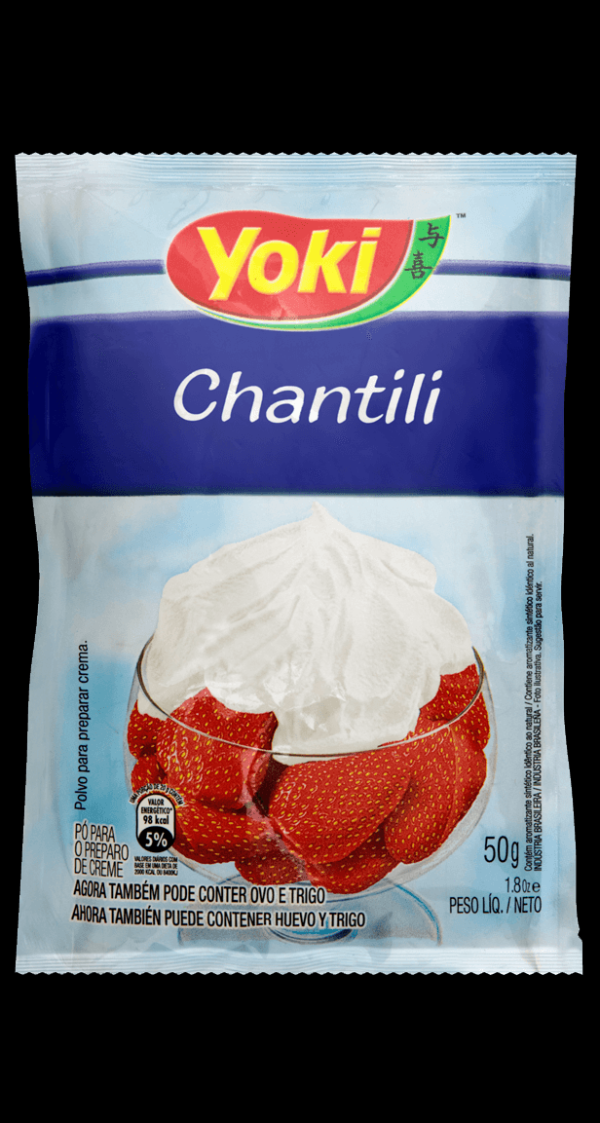 Encontraproduto.com.br - Chantilly Pó Yoki Pacote 50g