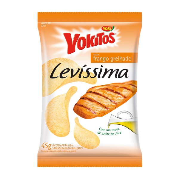 Encontraproduto.com.br - Batata Frita Yokitos Levíssima Frango Grelhado Yoki 45g