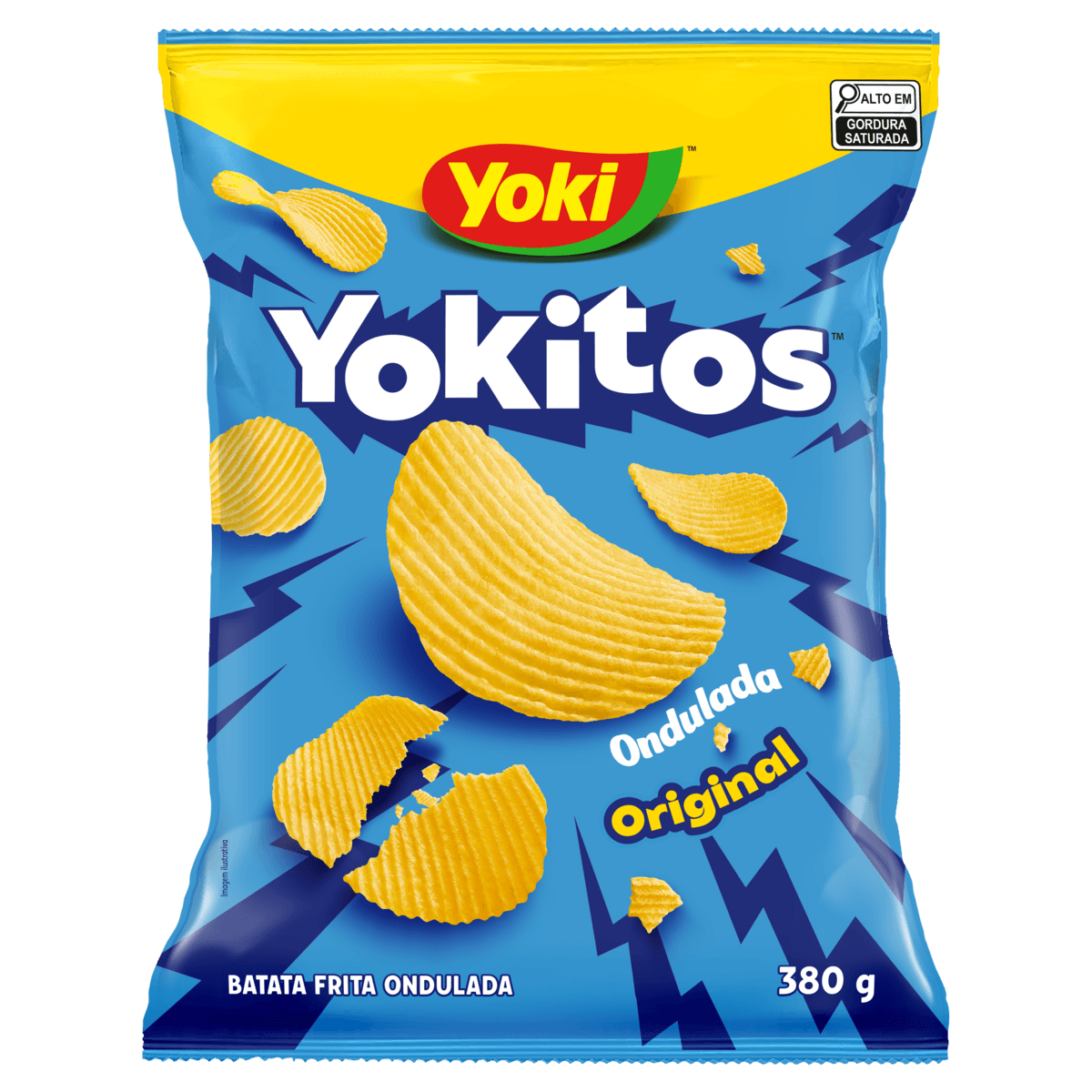 Encontraproduto.com.br - Batata Ondulada Yoki Yokitos com Sal 380g