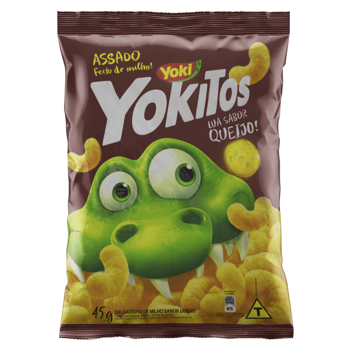 Encontraproduto.com.br - Salgadinho de Milho Yoki Yokitos Lua Queijo Pacote 45g