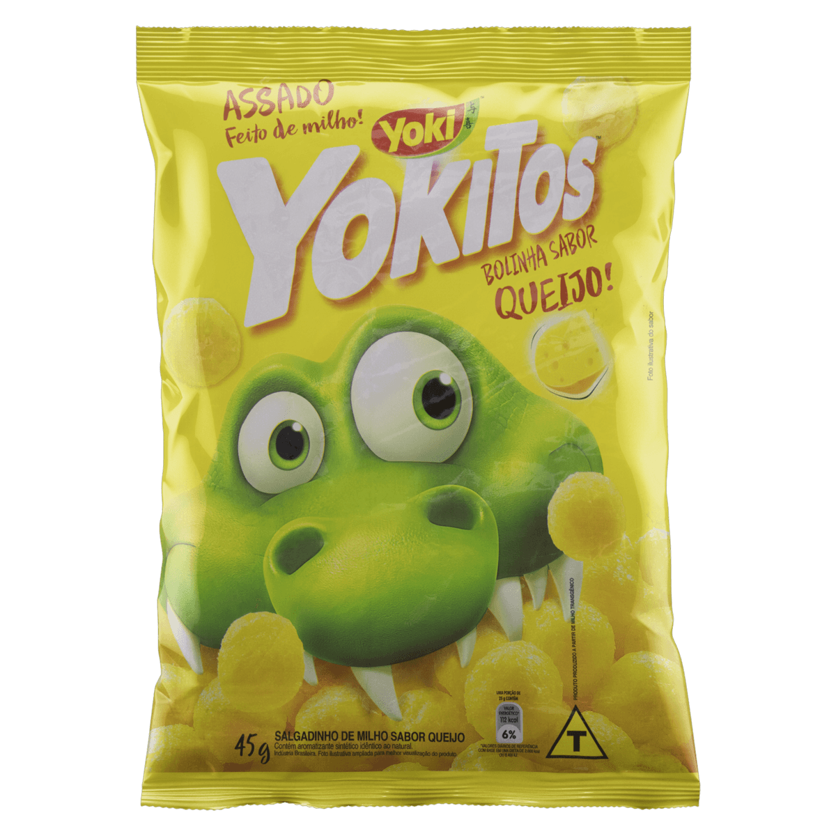 Encontraproduto.com.br - Salgadinho de Milho Yoki Yokitos Bolinha Queijo Pacote 45g