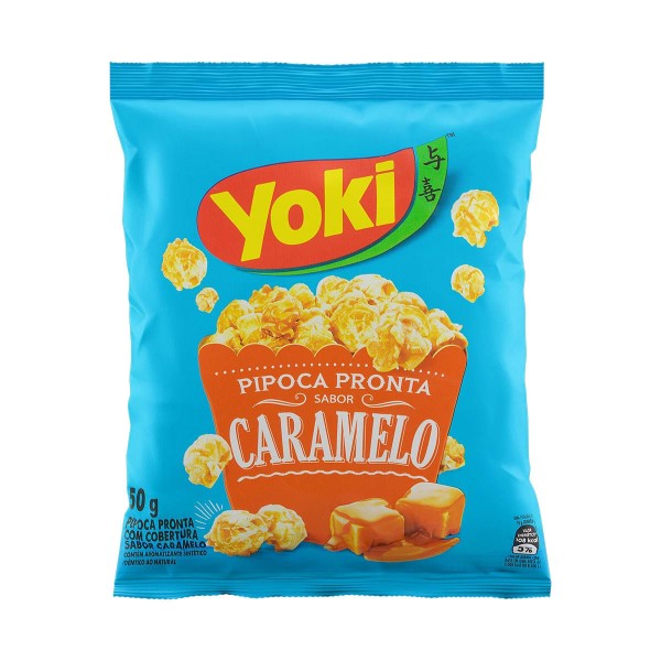 Encontraproduto.com.br - Pipoca Pronta com Cobertura de Caramelo Yoki 50g