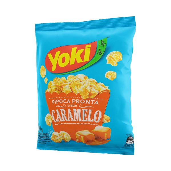 Encontraproduto.com.br - Pipoca Pronta com Cobertura de Caramelo Yoki 50g