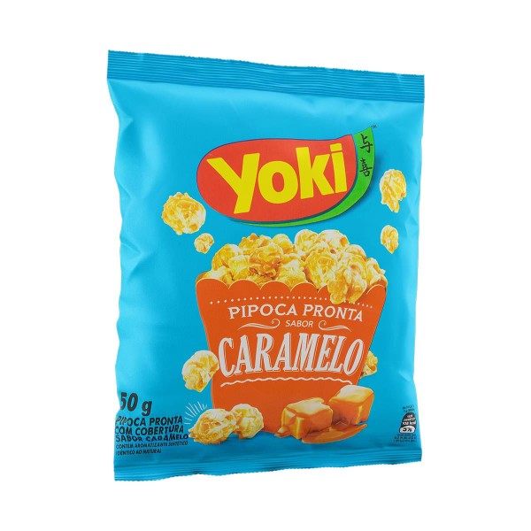 Encontraproduto.com.br - Pipoca Pronta com Cobertura de Caramelo Yoki 50g