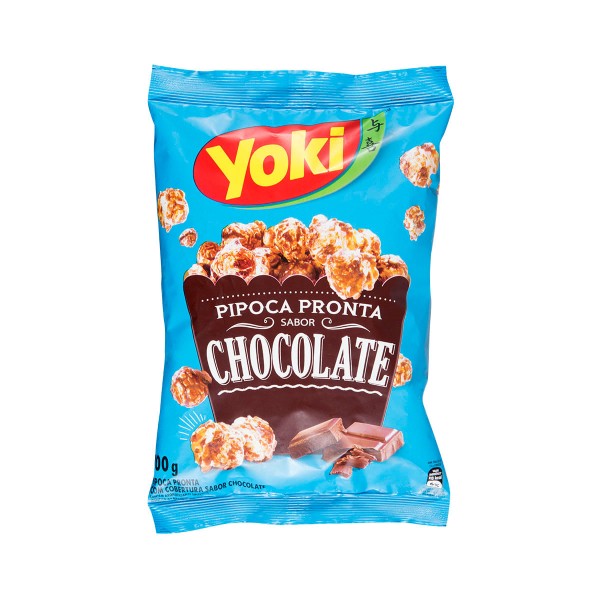 Encontraproduto.com.br - Pipoca Pronta YOKI Sabor Chocolate Pacote 100g