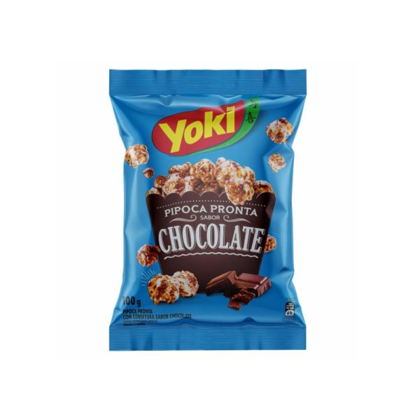 Encontraproduto.com.br - Pipoca Pronta YOKI Sabor Chocolate Pacote 100g
