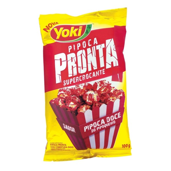 Encontraproduto.com.br - Pipoca Pronta com Cobertura Doce Yoki 100g