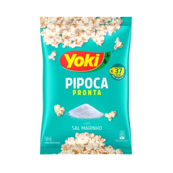 Encontraproduto.com.br - Pipoca Pronta Com Sal Marinho Yoki Pacote 58g