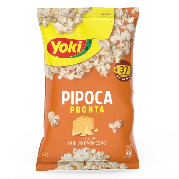 Encontraproduto.com.br - Pipoca Salgada Pronta Queijo Parmesão Yoki 58g