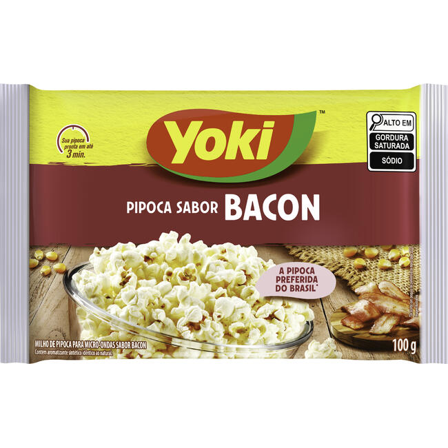 Encontraproduto.com.br - Pipoca para Micro Ondas Yoki Bacon 100g