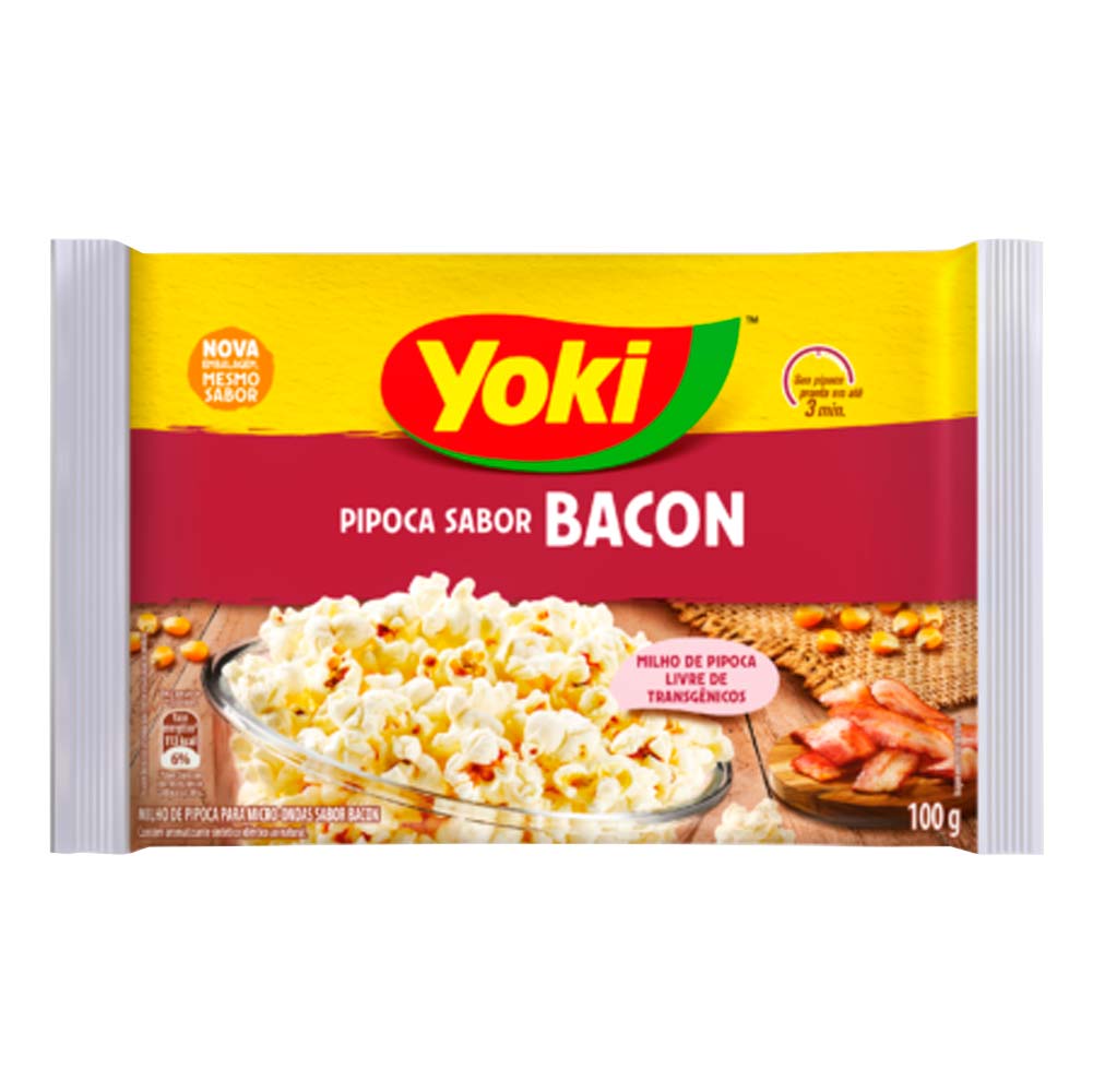 Encontraproduto.com.br - Pipoca para Micro Ondas Yoki Bacon 100g