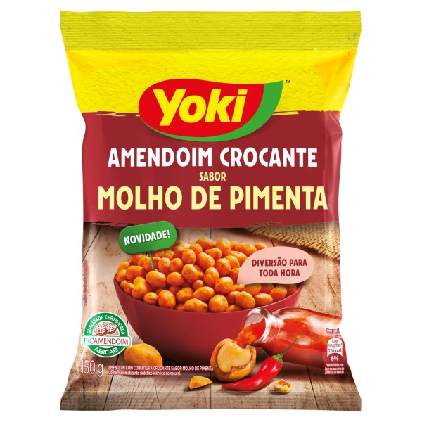 Encontraproduto.com.br - AMENDOIM CROCANTE YOKI MOLHO PIMENTA 150G