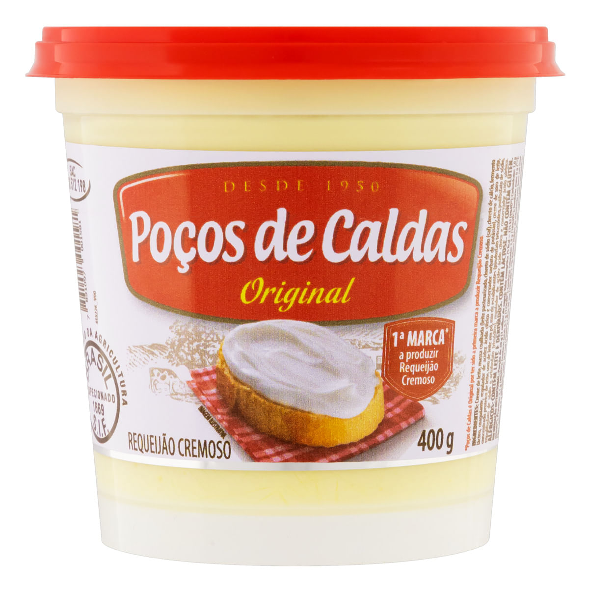 Encontraproduto.com.br - Requeijão Poços de Caldas Tradicional Pote com 400g