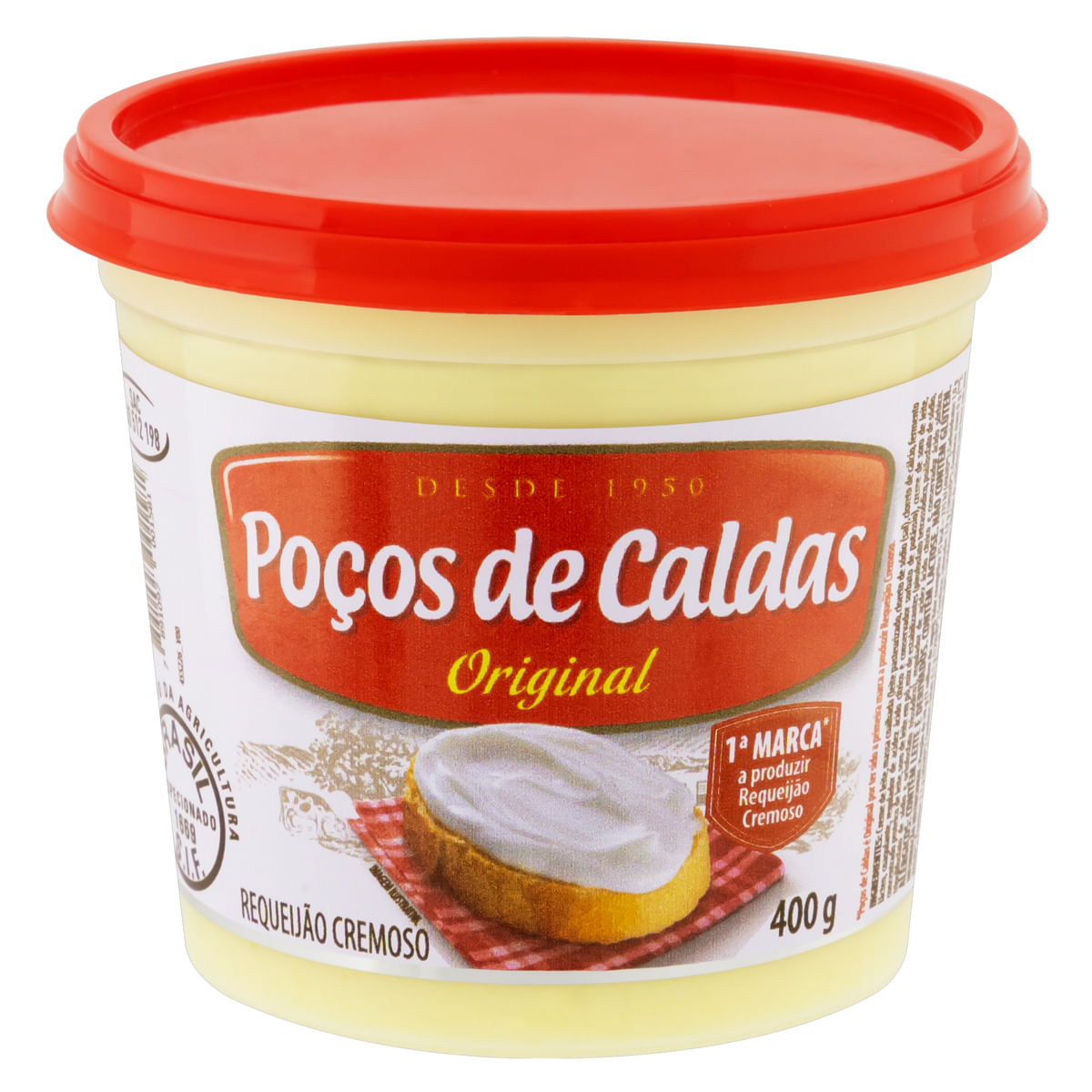 Encontraproduto.com.br - Requeijão Poços de Caldas Tradicional Pote com 400g