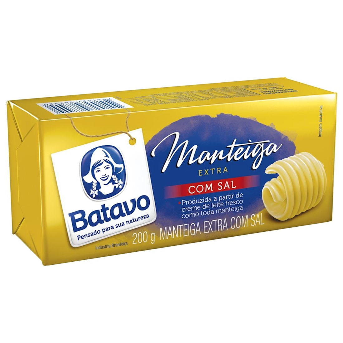 Manteiga Batavo Extra com Sal Tablete 200g