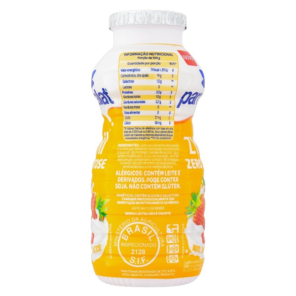Encontraproduto.com.br - Bebida Láctea Parmalat Zymil Morango Zero Lactose 170g