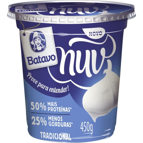 Encontraproduto.com.br - Creme de Queijo tipo Quark Tradicional Nuv Batavo 450g