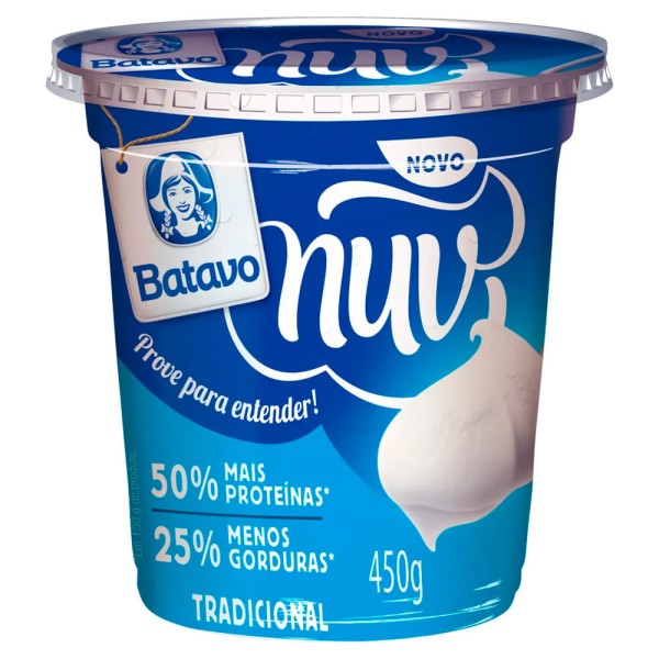 Encontraproduto.com.br - Creme de Queijo tipo Quark Tradicional Nuv Batavo 450g