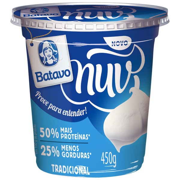 Encontraproduto.com.br - Creme de Queijo tipo Quark Tradicional Nuv Batavo 450g
