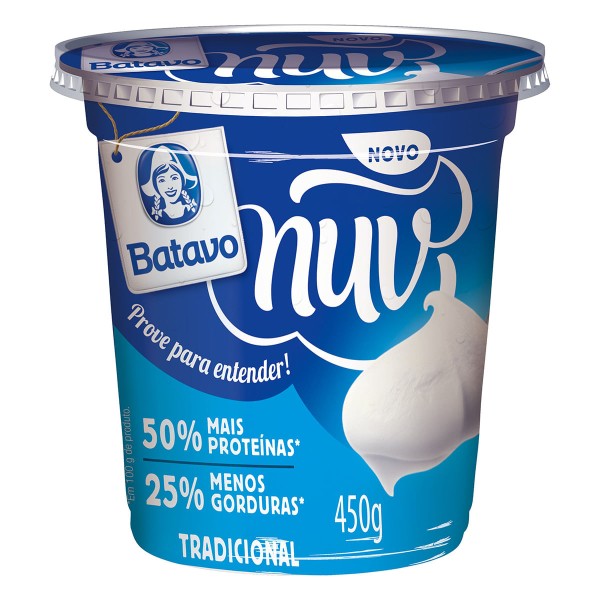 Encontraproduto.com.br - Creme de Queijo tipo Quark Tradicional Nuv Batavo 450g
