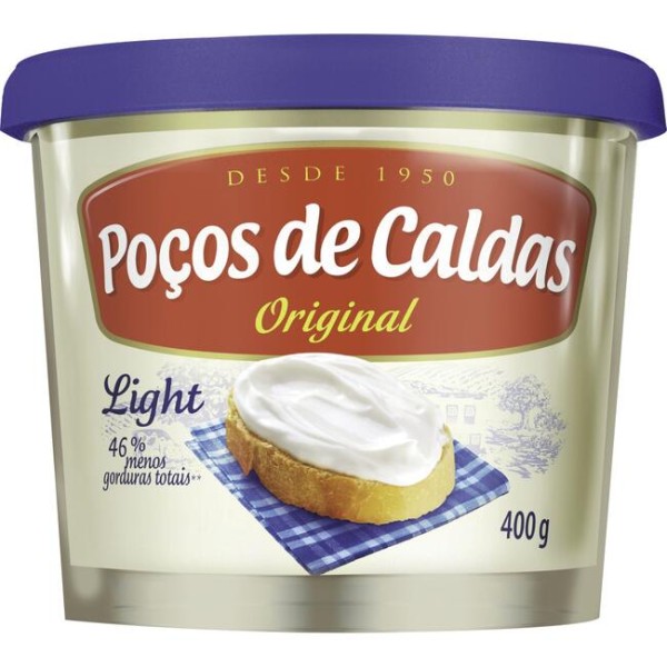 Encontraproduto.com.br - Requeijão Poços de Caldas Light Pote com 400g