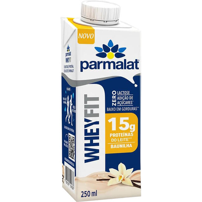 Encontraproduto.com.br - Bebida Láctea UHT Parmalat Wheyfit 15g Proteínas do Leite Zero Lactose Zero Açúcar Baunilha 250ml