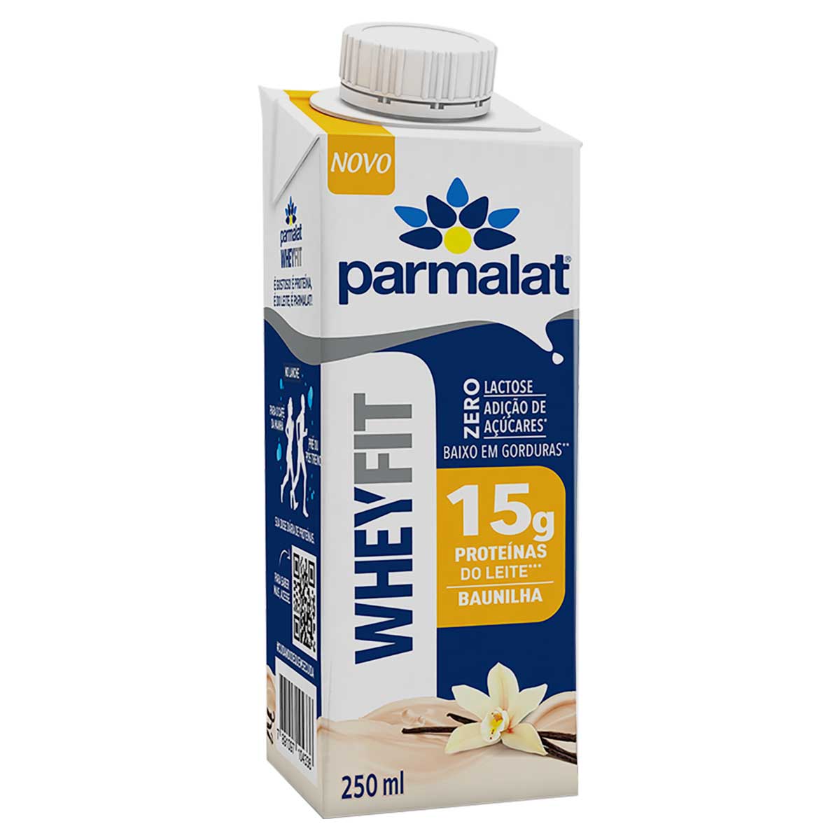 Encontraproduto.com.br - Bebida Láctea UHT Parmalat Wheyfit 15g Proteínas do Leite Zero Lactose Zero Açúcar Baunilha 250ml
