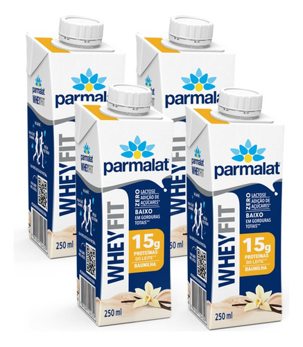 Encontraproduto.com.br - Bebida Láctea UHT Parmalat Wheyfit 15g Proteínas do Leite Zero Lactose Zero Açúcar Baunilha 250ml
