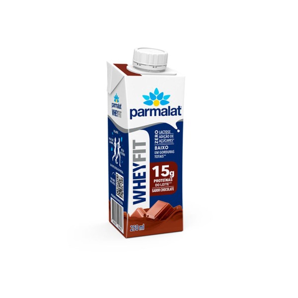 Encontraproduto.com.br - Bebida Láctea UHT Parmalat Wheyfit 15g Proteínas do Leite Zero Lactose Zero Açúcar Chocolate 250ml