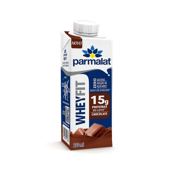 Encontraproduto.com.br - Bebida Láctea UHT Parmalat Wheyfit 15g Proteínas do Leite Zero Lactose Zero Açúcar Chocolate 250ml