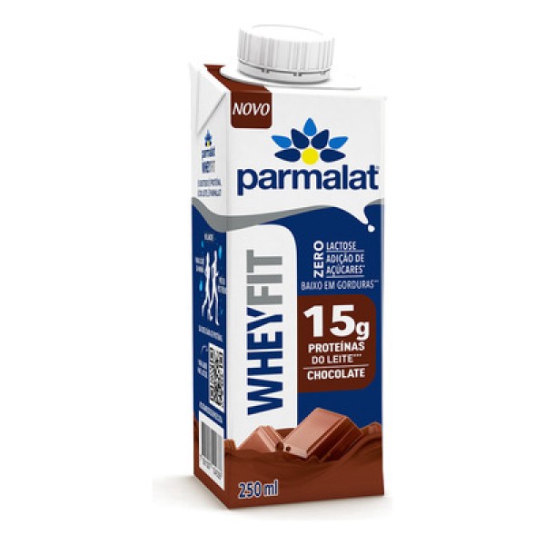 Encontraproduto.com.br - Bebida Láctea UHT Parmalat Wheyfit 15g Proteínas do Leite Zero Lactose Zero Açúcar Chocolate 250ml
