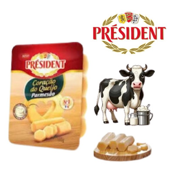 Queijo Parmesão Président Cilindro Embalagem com 180g