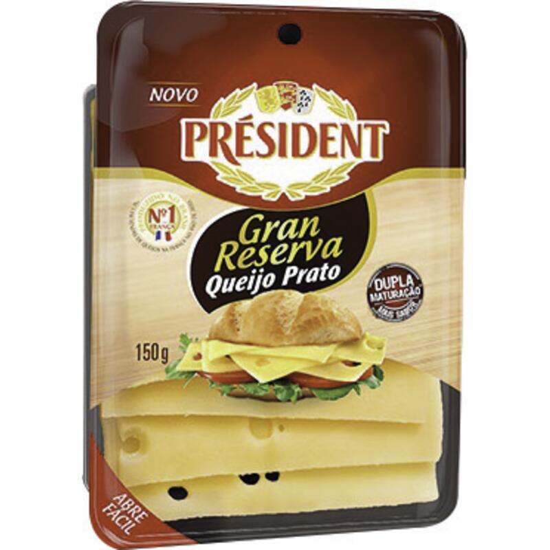 Encontraproduto.com.br - Queijo Prato Président Gran Reserva Embalagem com 150g