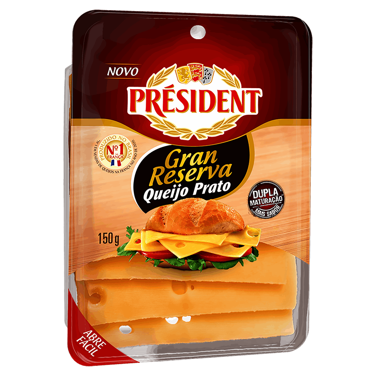 Encontraproduto.com.br - Queijo Prato Président Gran Reserva Embalagem com 150g