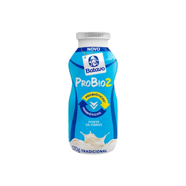 Iogurte Batavo Probio2 Parcialmente Desnatado Tradicional 170g