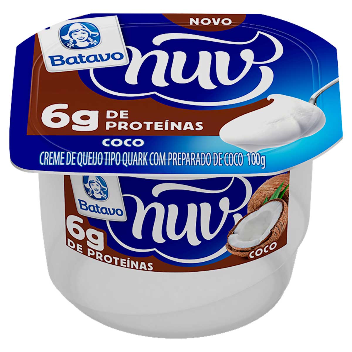 Encontraproduto.com.br - Creme Queijo Batavo Nuv Quark Coco 100g