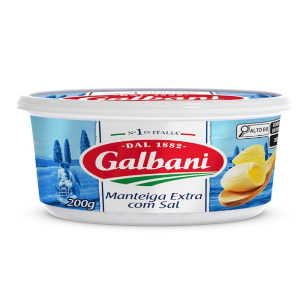 Encontraproduto.com.br - Manteiga Galbani Extra c/ Sal Pote 200g