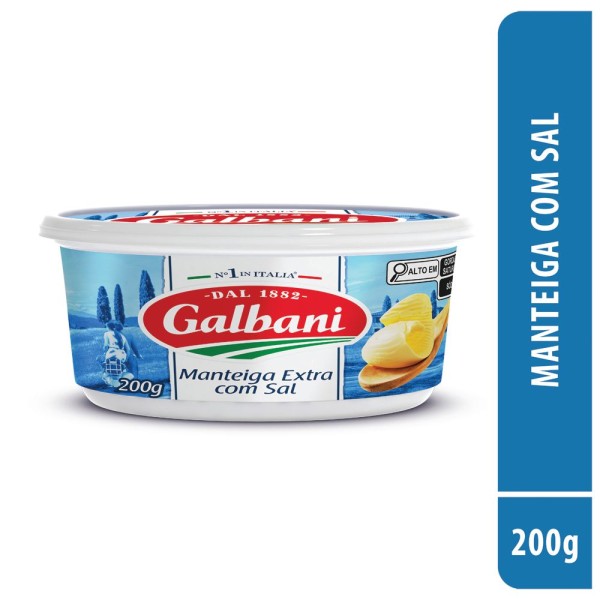 Encontraproduto.com.br - Manteiga Galbani Extra c/ Sal Pote 200g
