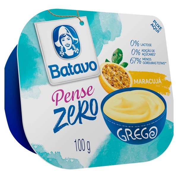 Encontraproduto.com.br - Iogurte Pense Zero Grego Parcialmente Desnatado Maracujá 100g