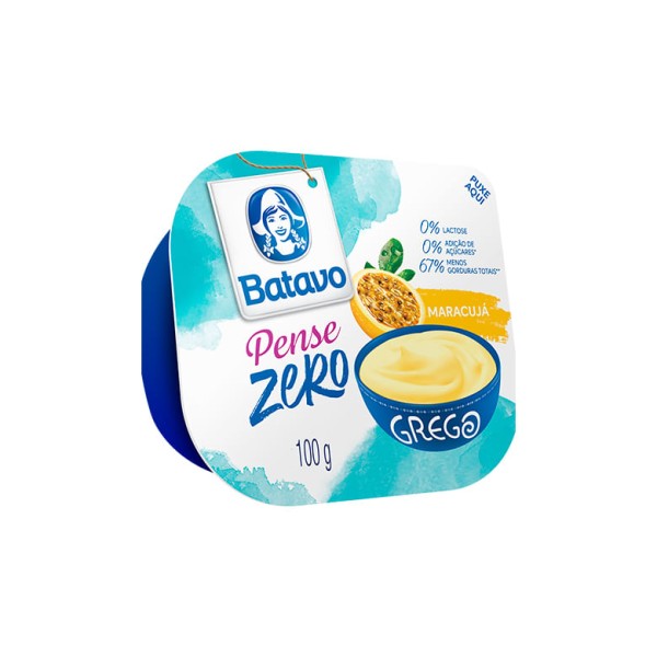 Encontraproduto.com.br - Iogurte Pense Zero Grego Parcialmente Desnatado Maracujá 100g