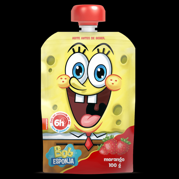 Encontraproduto.com.br - Iogurte Liquido Bob Esponja Pouch Morango 100g