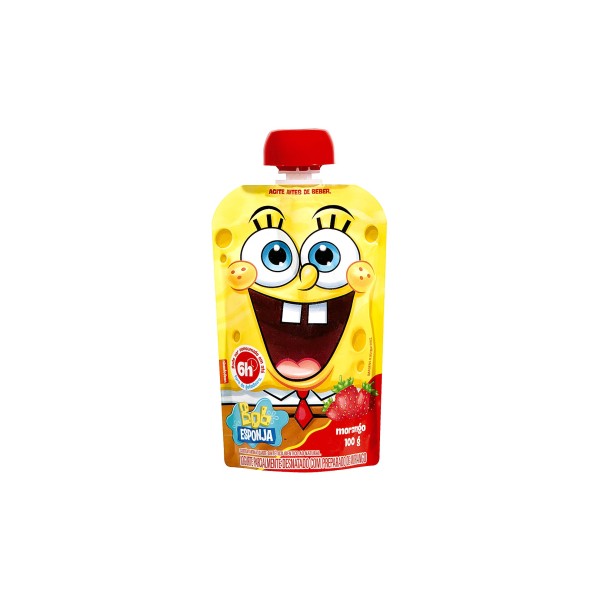 Encontraproduto.com.br - Iogurte Liquido Bob Esponja Pouch Morango 100g