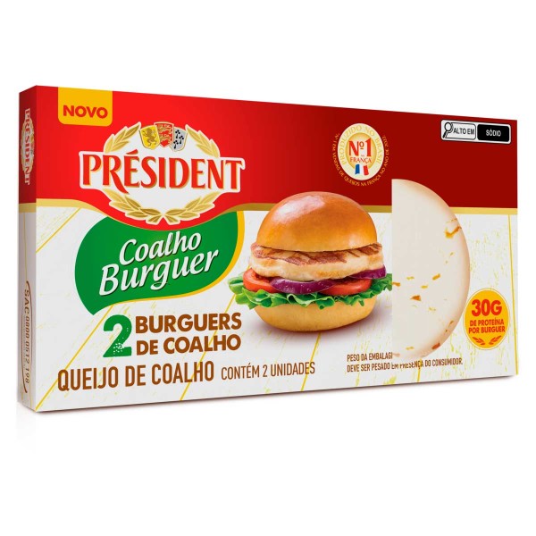 Hambúrguer de Queijo Coalho Président 2 Unidades