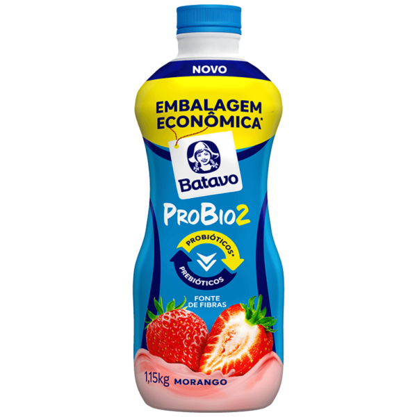 Iogurte BATAVO Probio2 Morango 1.150g Embalagem Econômica