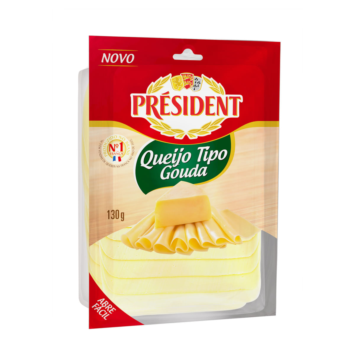 Queijo Gouda Fatiado Président 130g