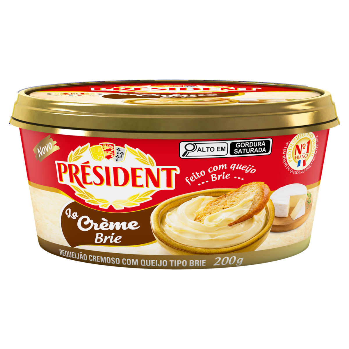 Encontraproduto.com.br - Requeijão Cremoso com Queijo Tipo Brie Président 200g